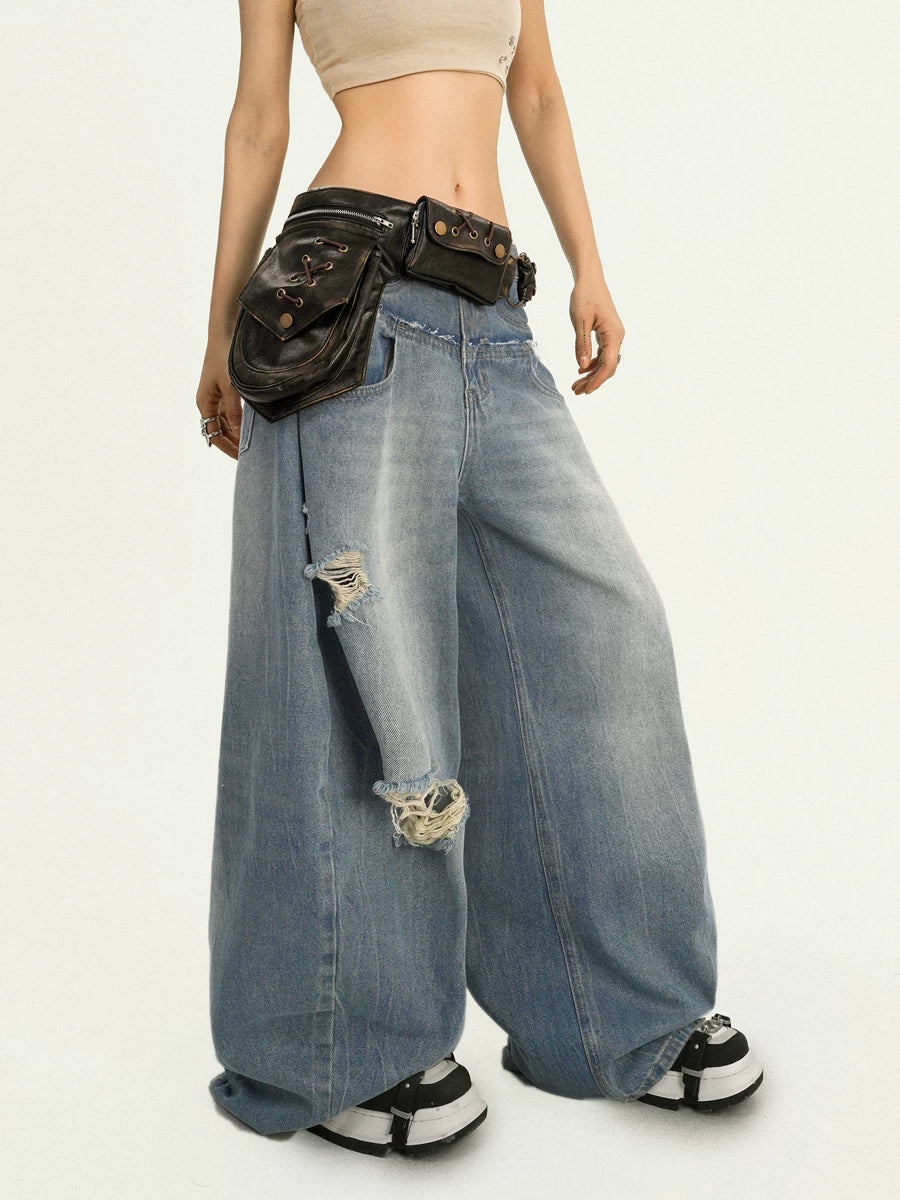 PU Leather Metal Buckle Design Waist Bag