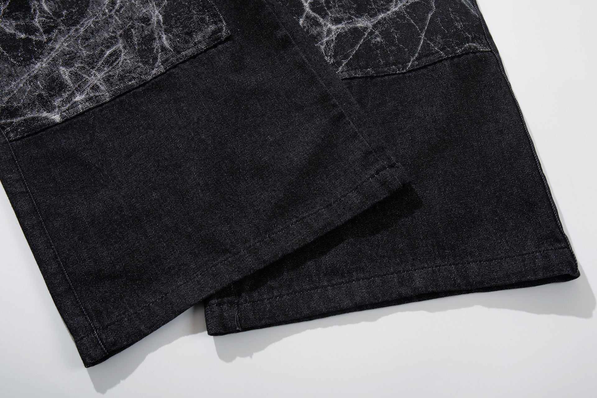 Heavy Wash Workwear Wide Leg Denim Jeans