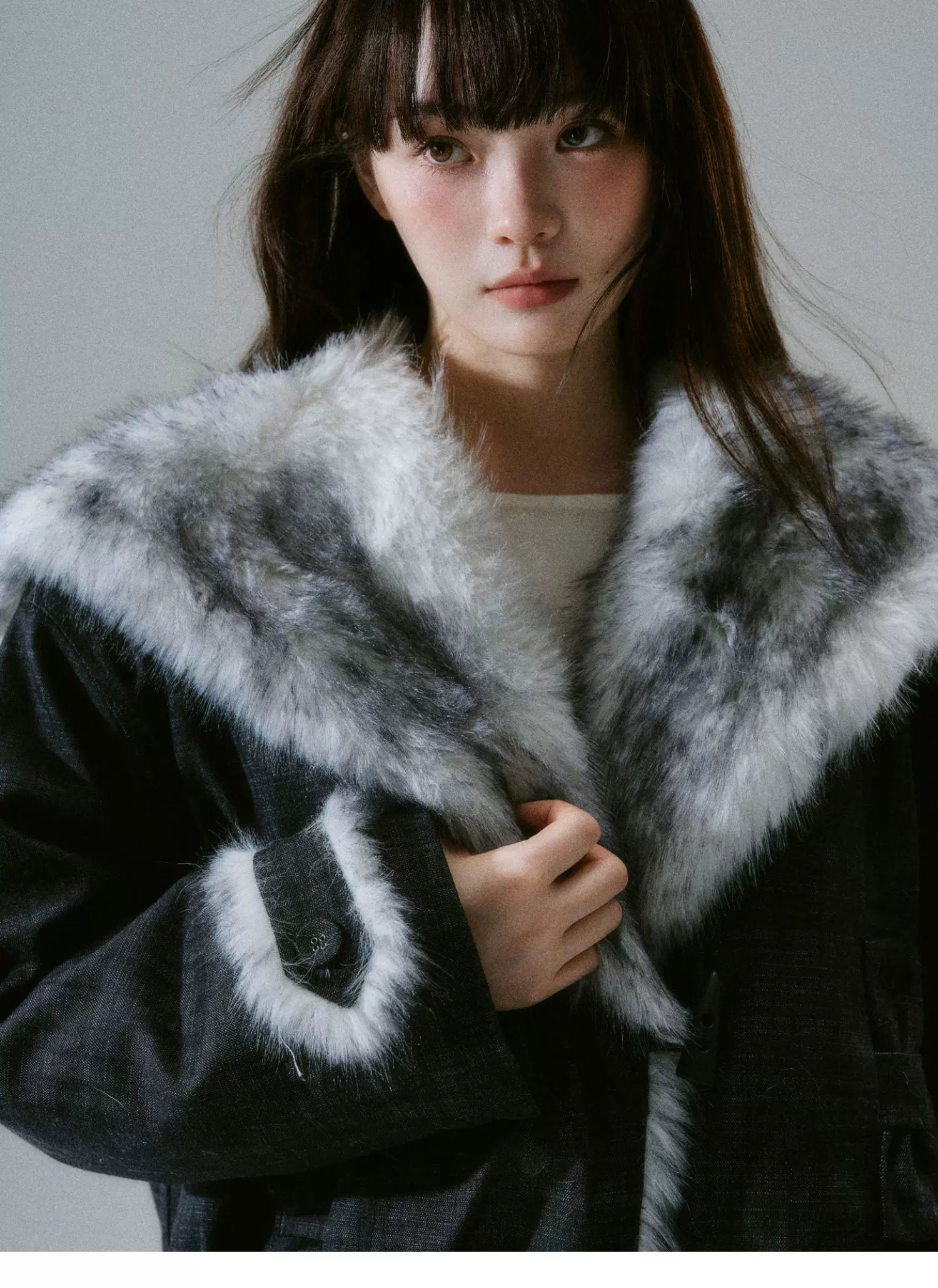 Plush Flower Bud Short Jacket