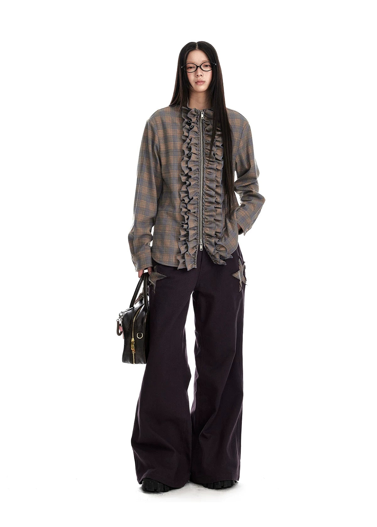 Star Patch Flare Pants