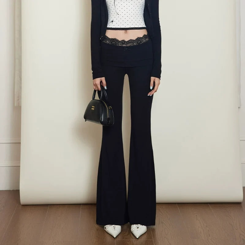 Slim Fit Cardigan & Micro Flare Pants Setup