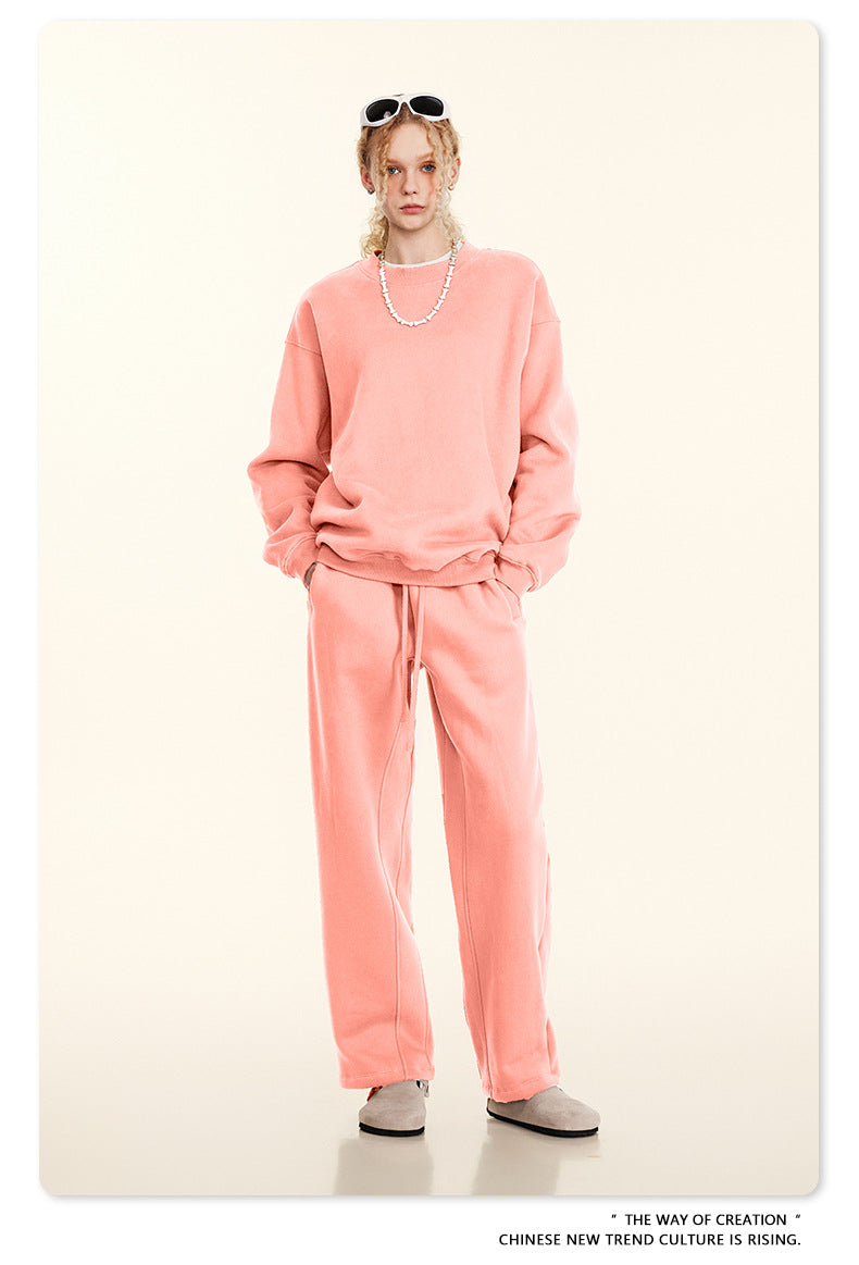 Fleece Lining Oversize Sweatshirt