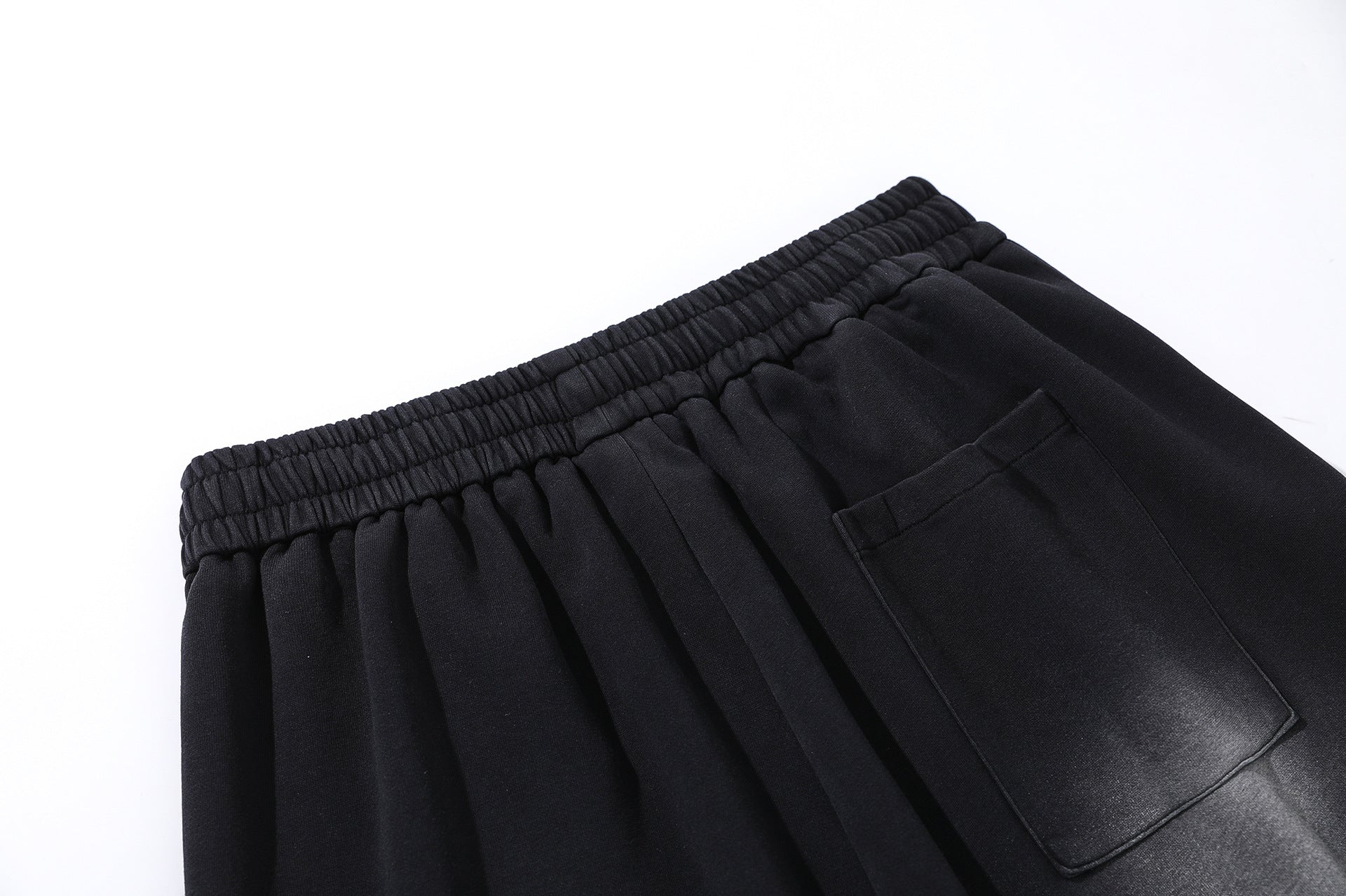 Wash Draped Wide Leg Sweatpants