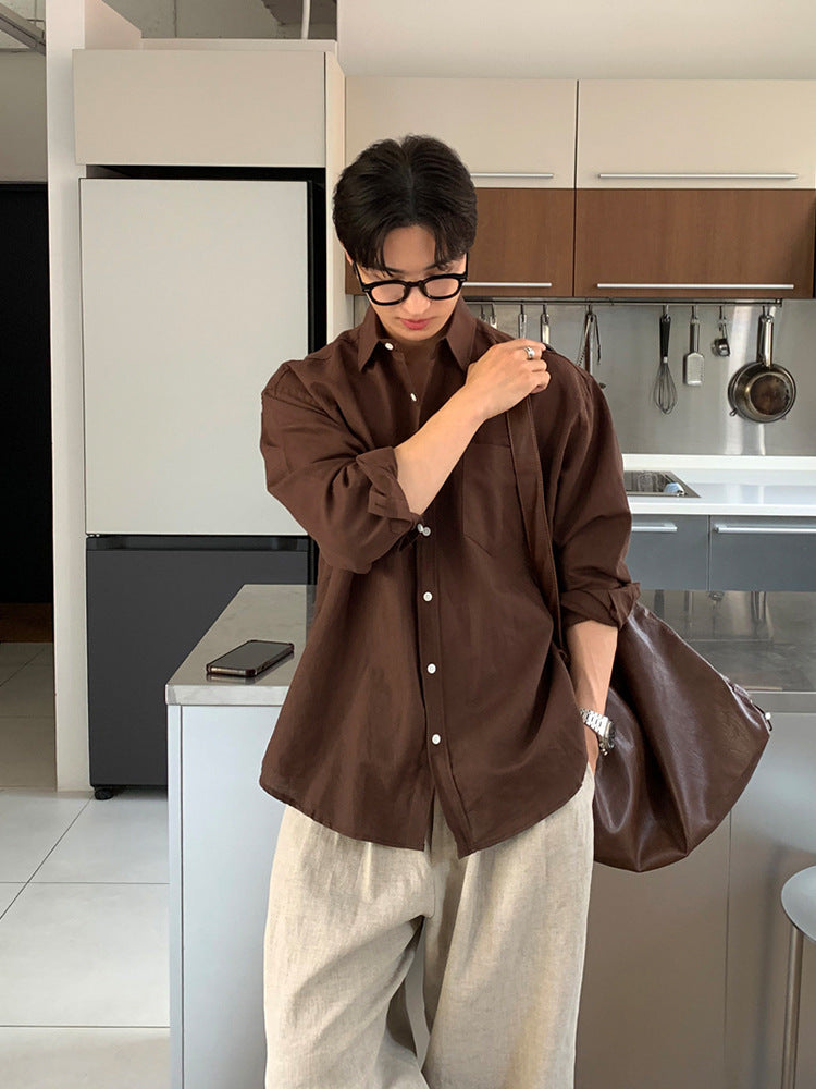 Cotton linen Long-Sleeved Shirt