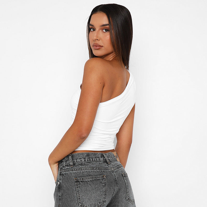 Gilet casual con spalle inclinate