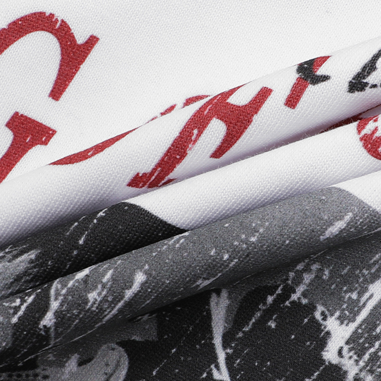 Washed Dirty Dye Graphic Print Long Sleeve T-Shirt