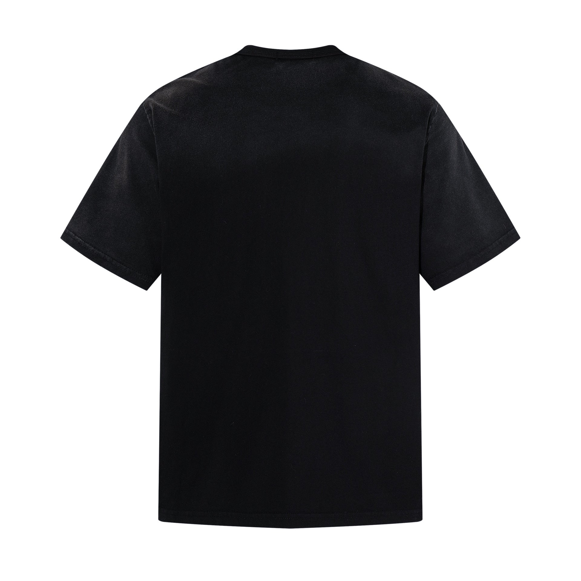 Portrait Print Damage Short Sleeve T-Shirt
