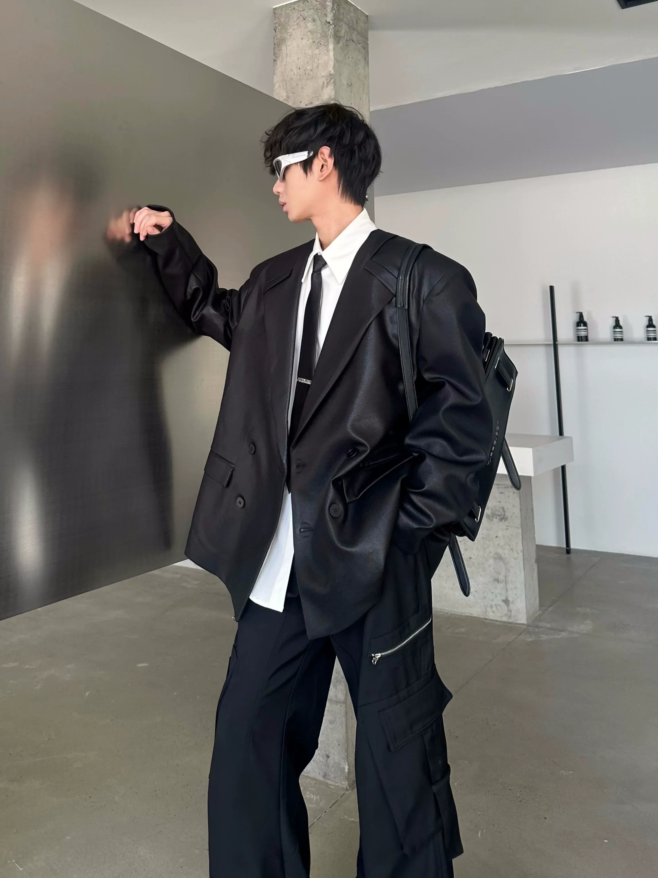 Tie Design Long Sleeve Shirt
