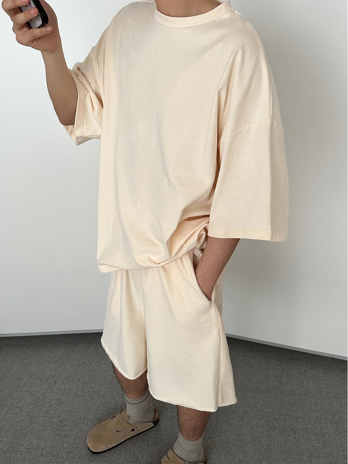 Comfortable Oversize Short Sleeve T-Shirt & Wide Leg Short Setup