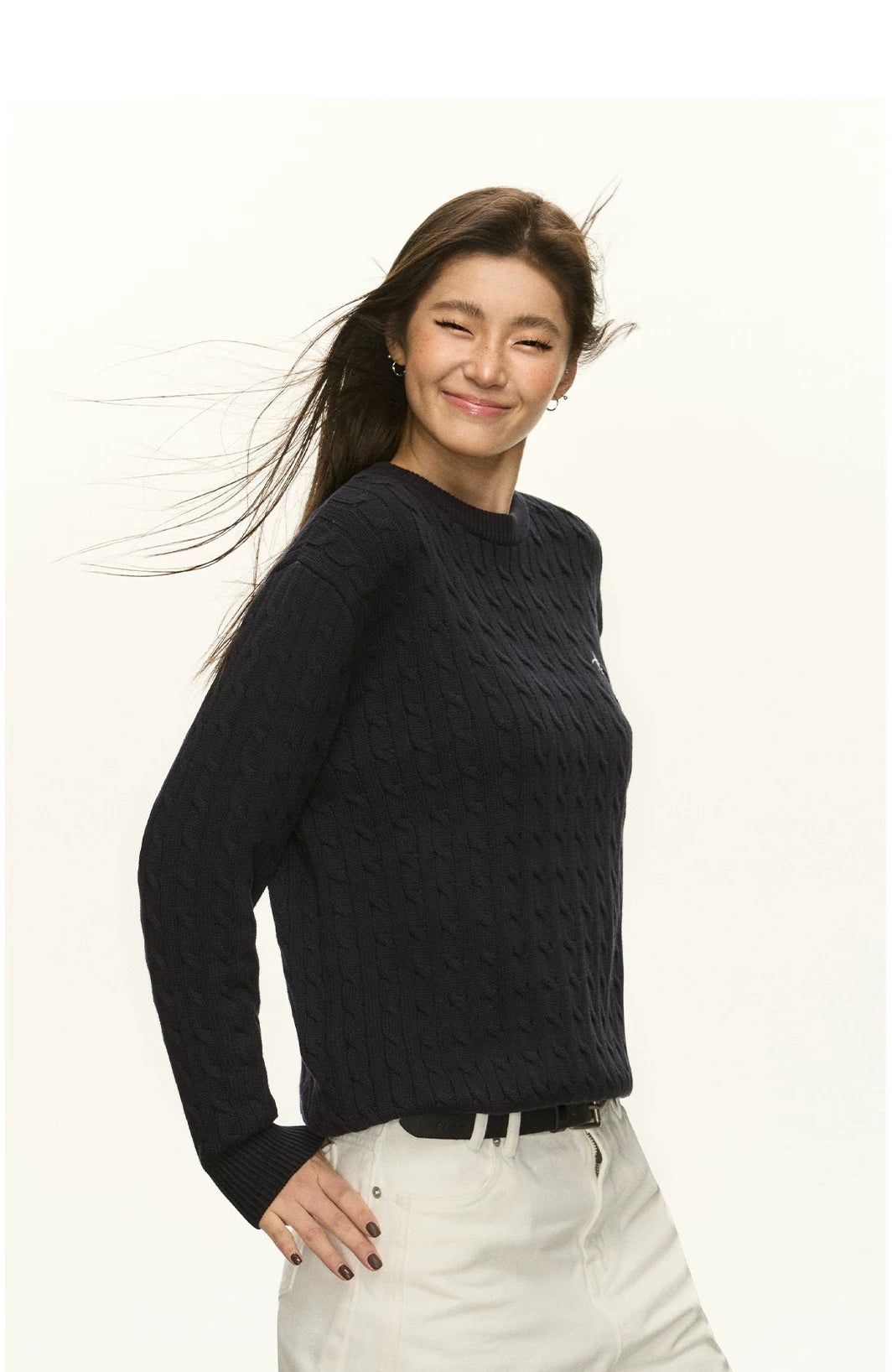 Oversize Round Neck Knit Sweater