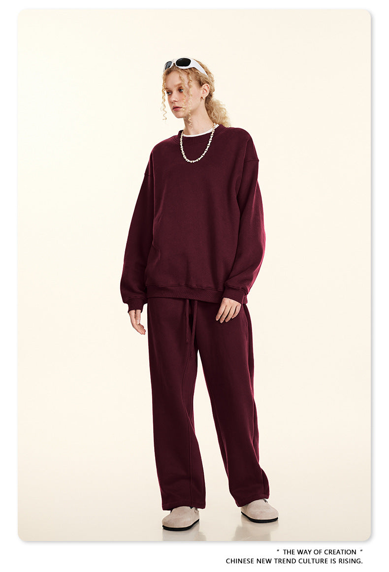 Fleece Lining Oversize Sweatshirt