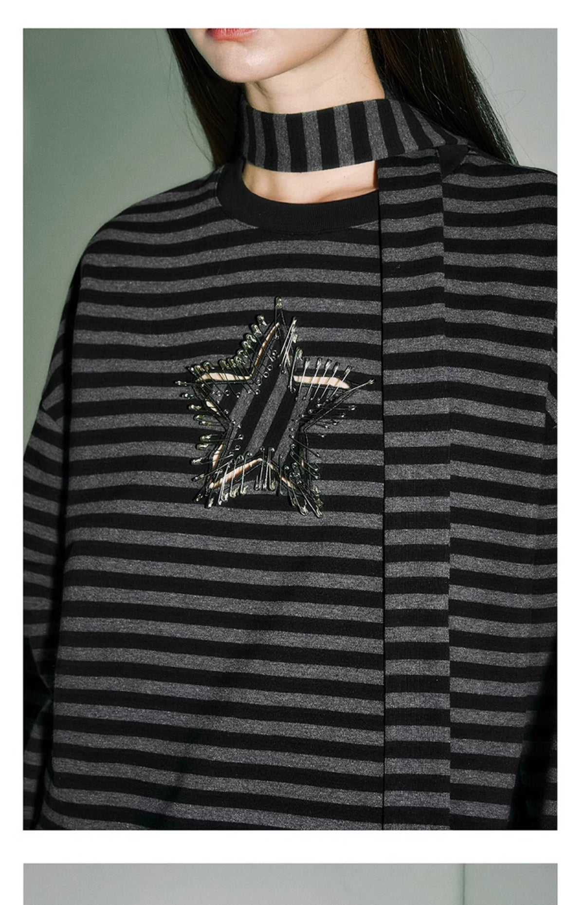 Star Stripe Oversize Long Sleeve T-Shirt & Tank Top