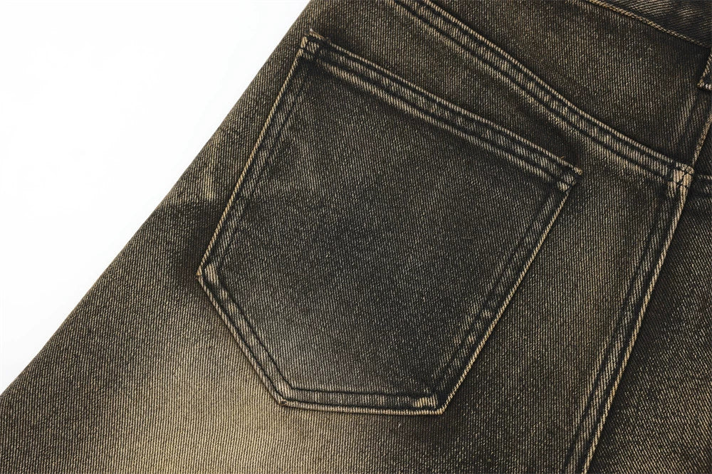Pantalones cortos vintage lavados y arrugados