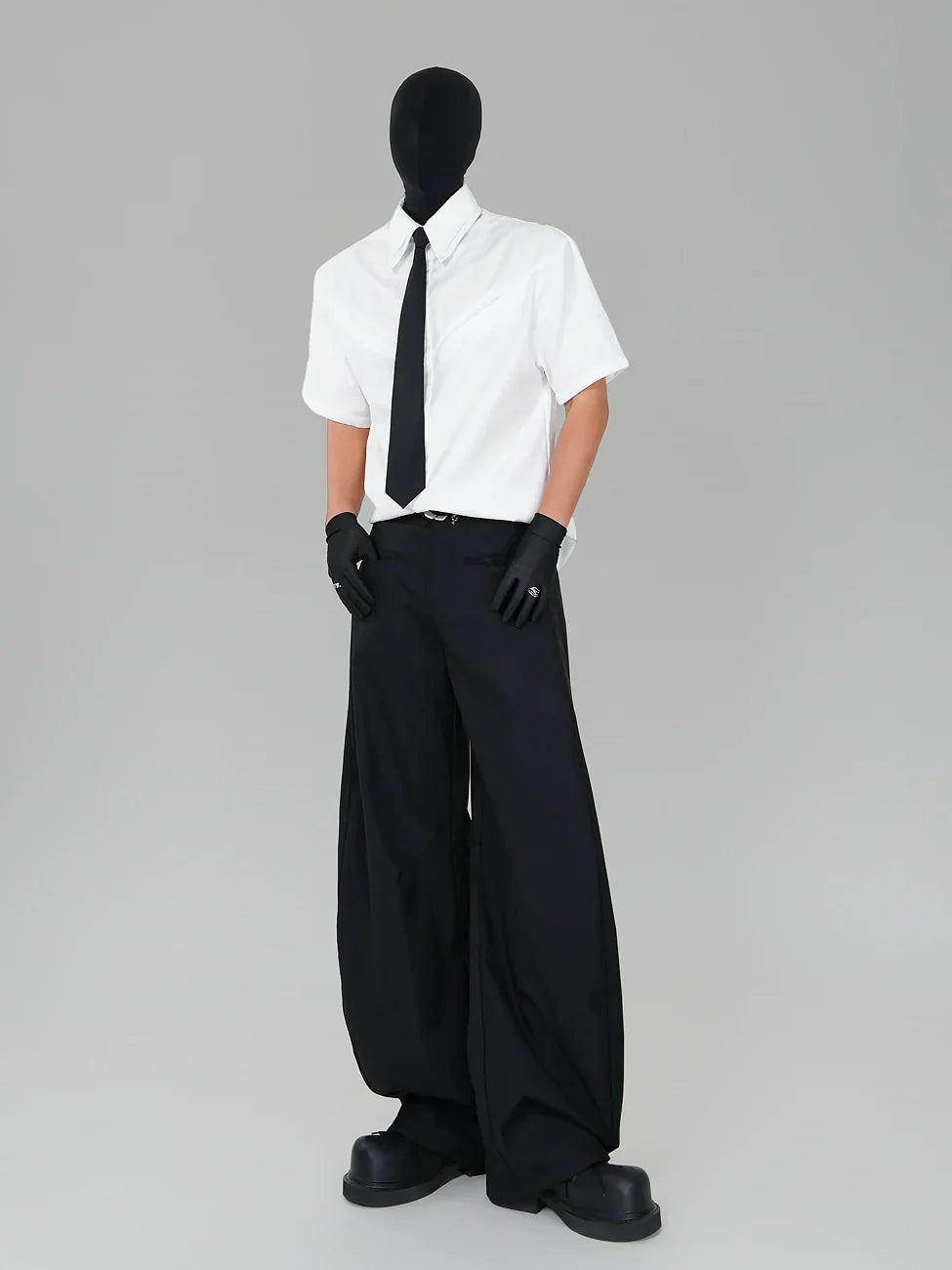 Double Collar Short Sleeve Shirt