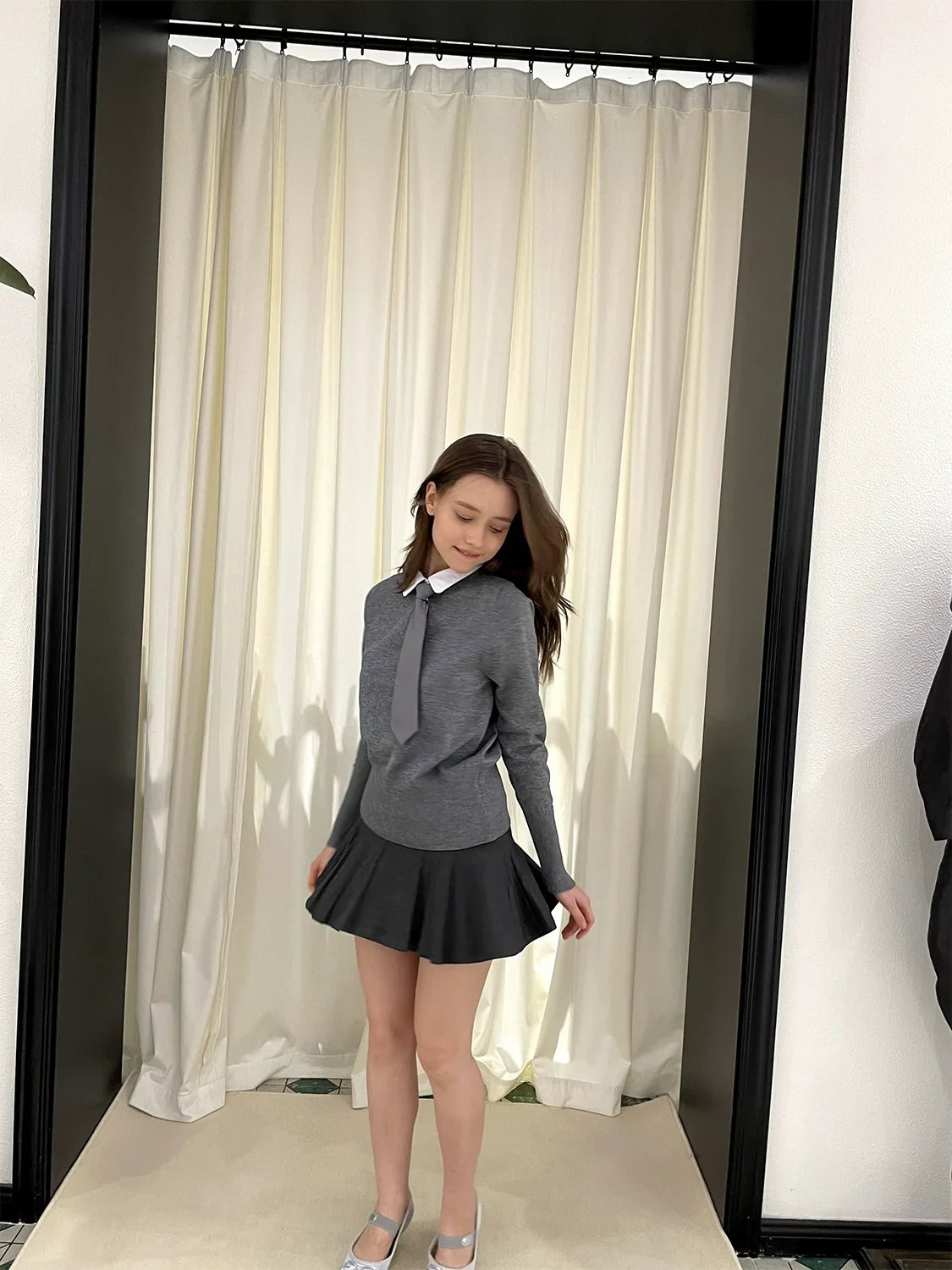 Ballet Pleated Slimming Short Skirt
