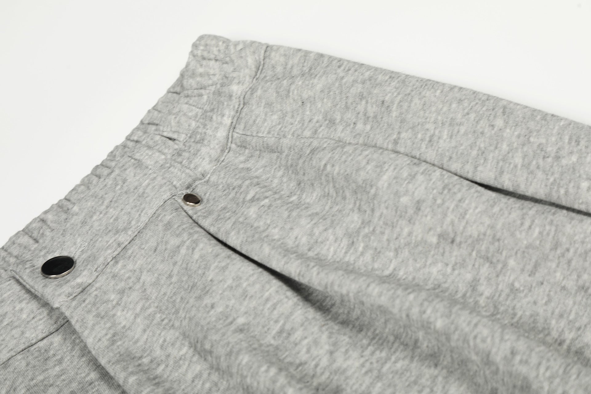 Drape Pleats Wide Leg Sweatpants