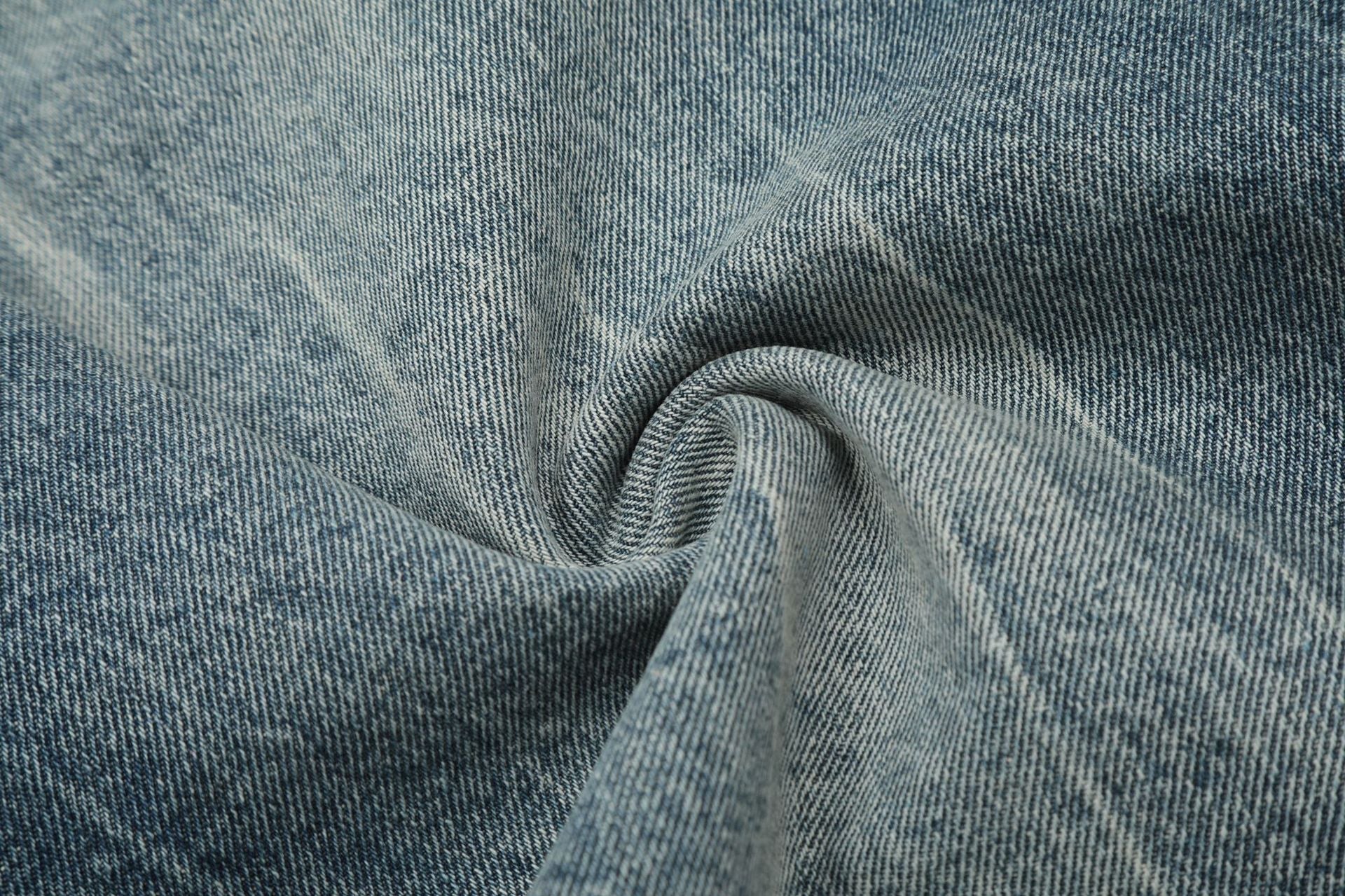 Washed Wide Leg Denim Jort
