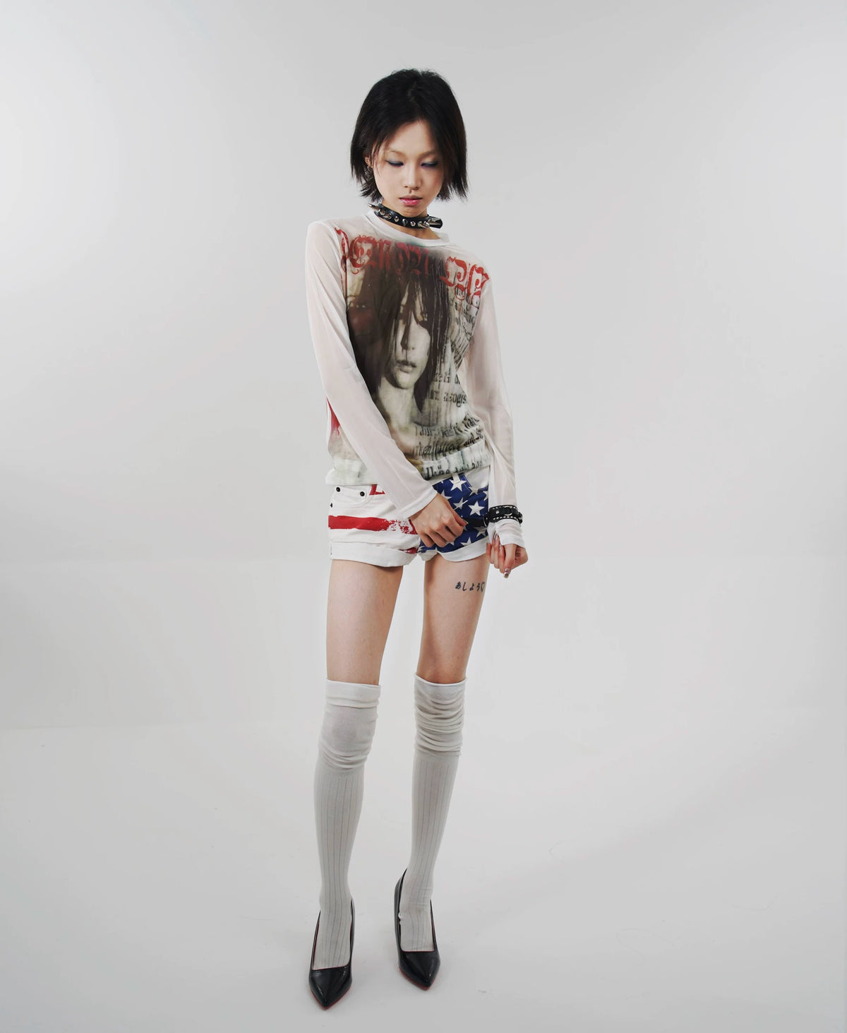 Post-Punk Mesh Long Sleeve T-Shirt