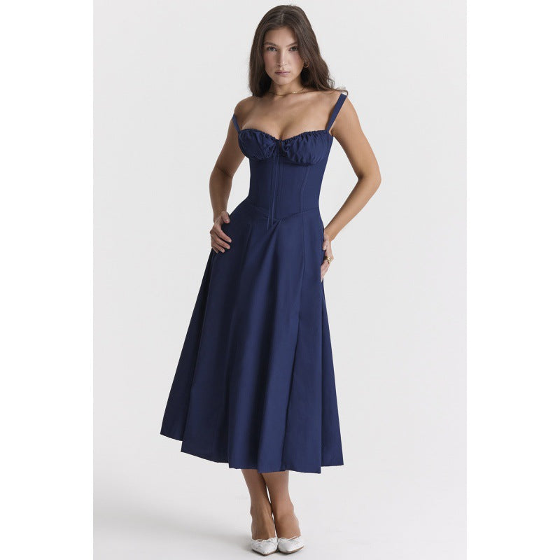 Prom Specials - Temperament solid color Slip Dress - MADXMARX