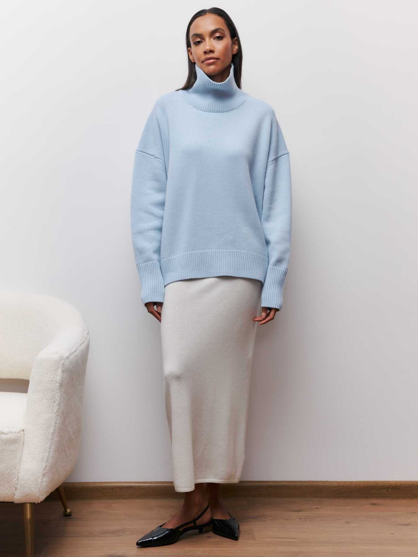 Turtleneck Basic Loose Sweater