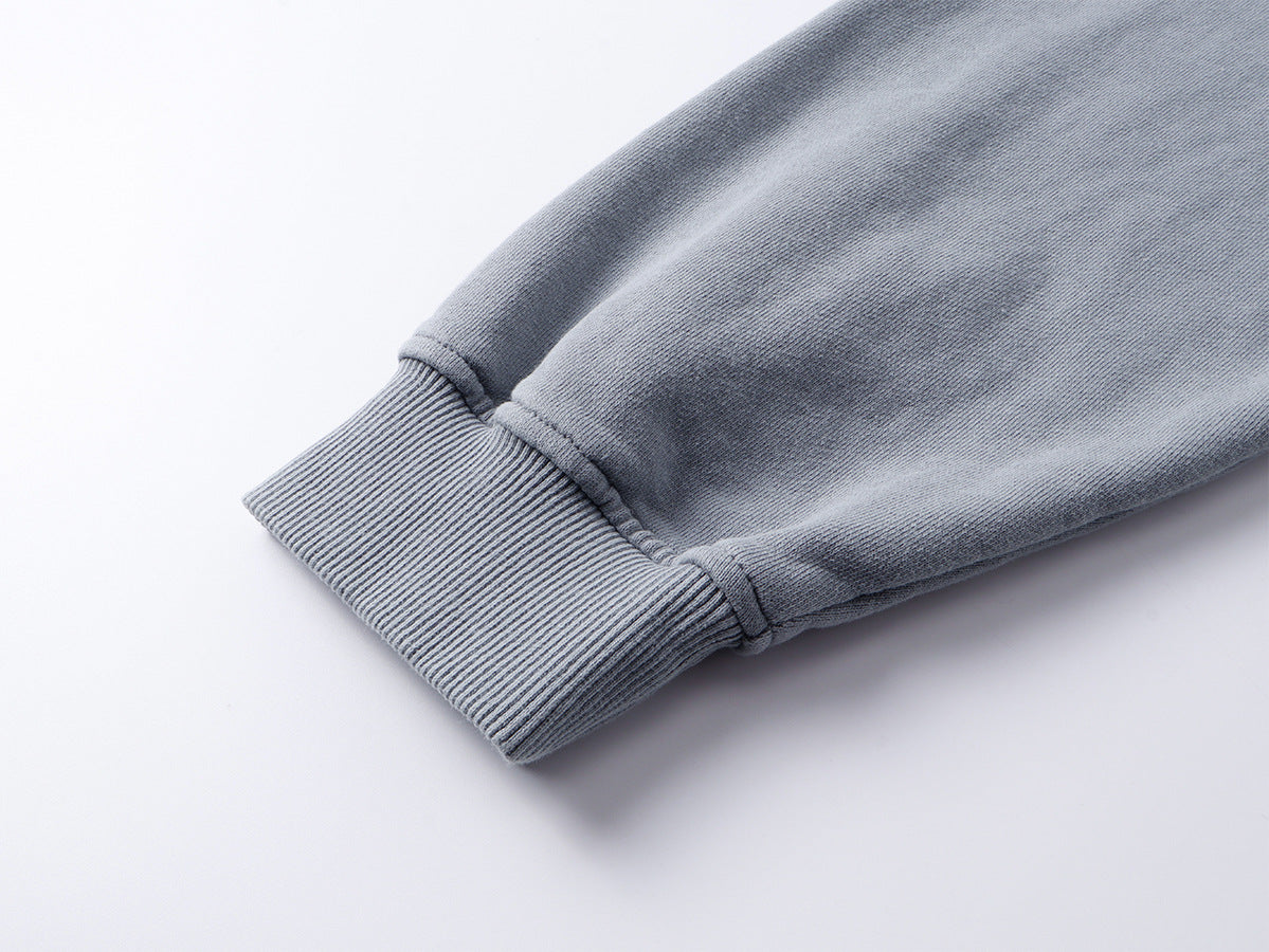 Heavyweight Wash Damage Zipper Hoodie