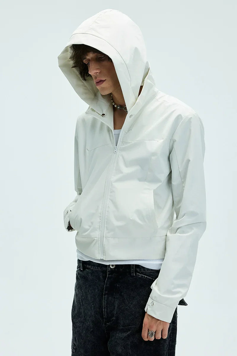 Detachable Hooded High Neck Jacket
