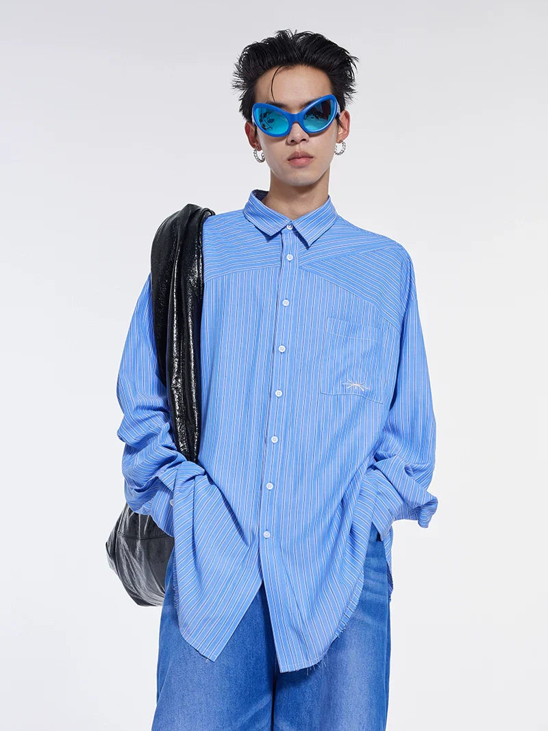 Blue Stripe Long Sleeve Shirt