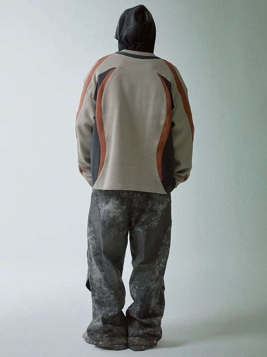 Waffle Oversize Sweatshirt