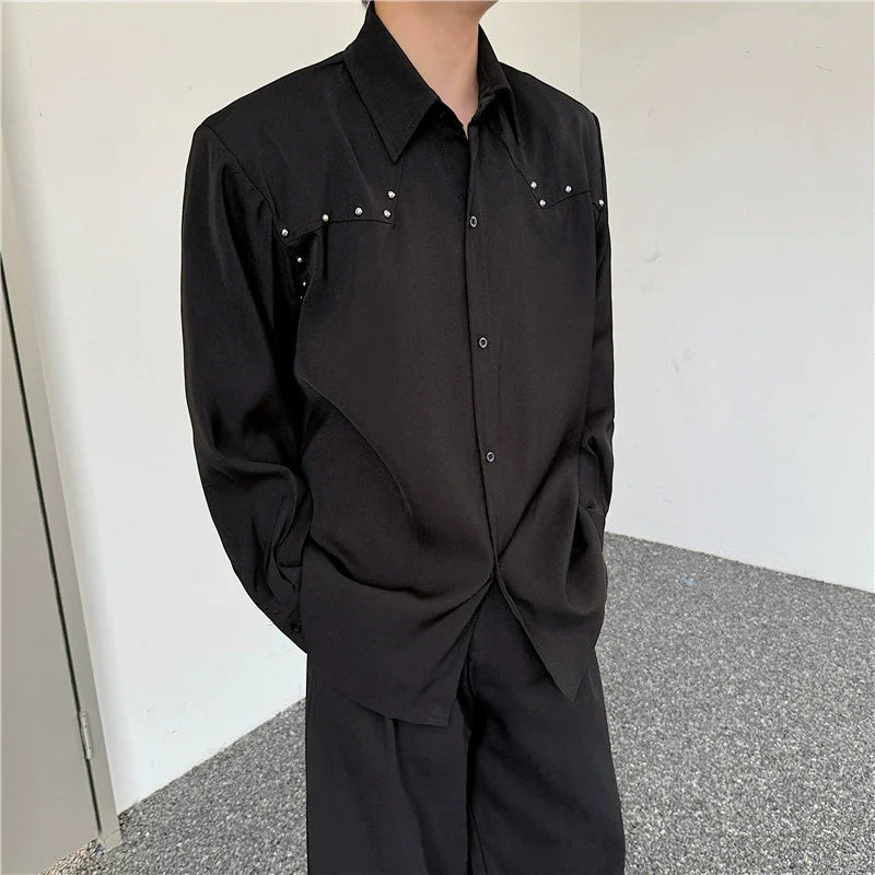 Studs Design Long Sleeve Shirt