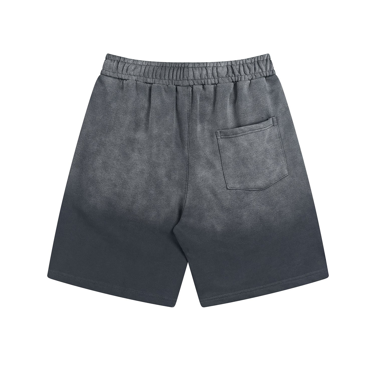 Graphic Letter Design Washed Tie-Dye Short