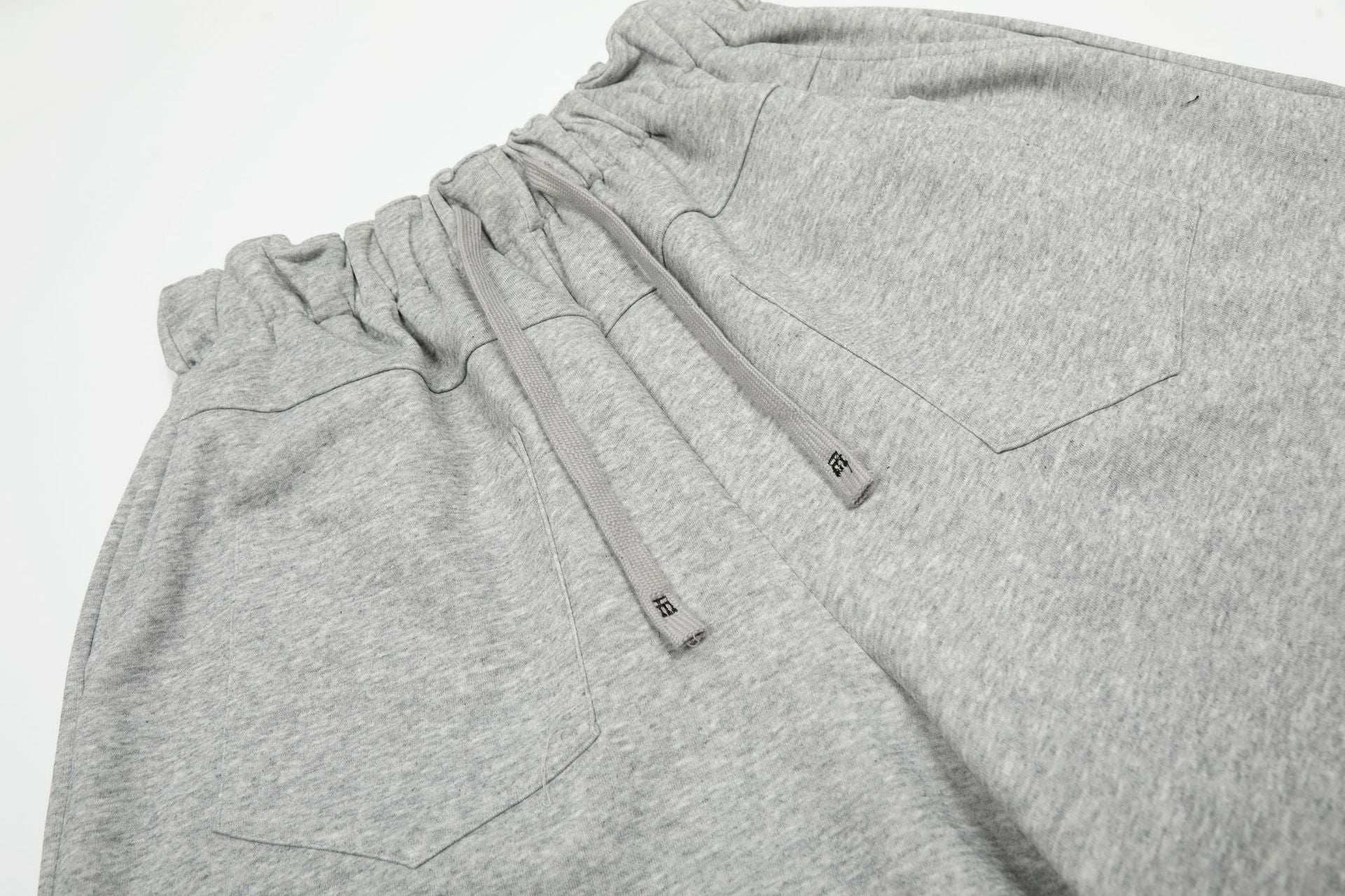 Deconstruction Wide Leg Half Sweatpants