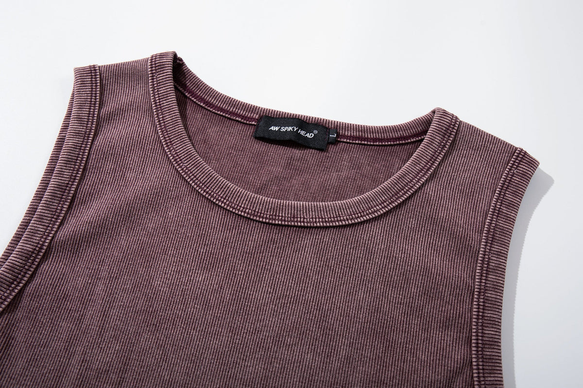 Washed Rib Tank Top