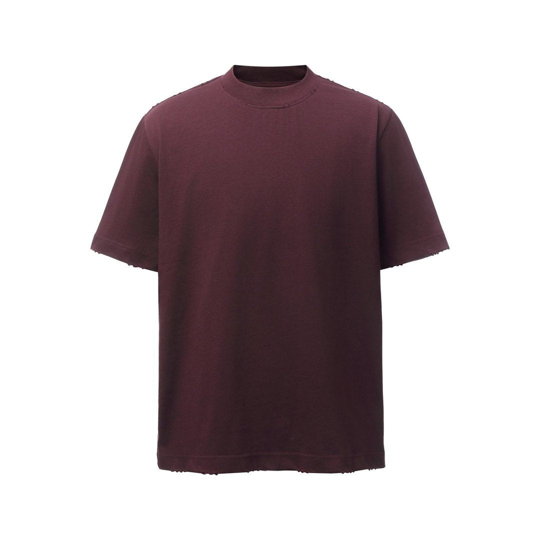 Heavyweight Washed Damage Short Sleeve T-Shirt