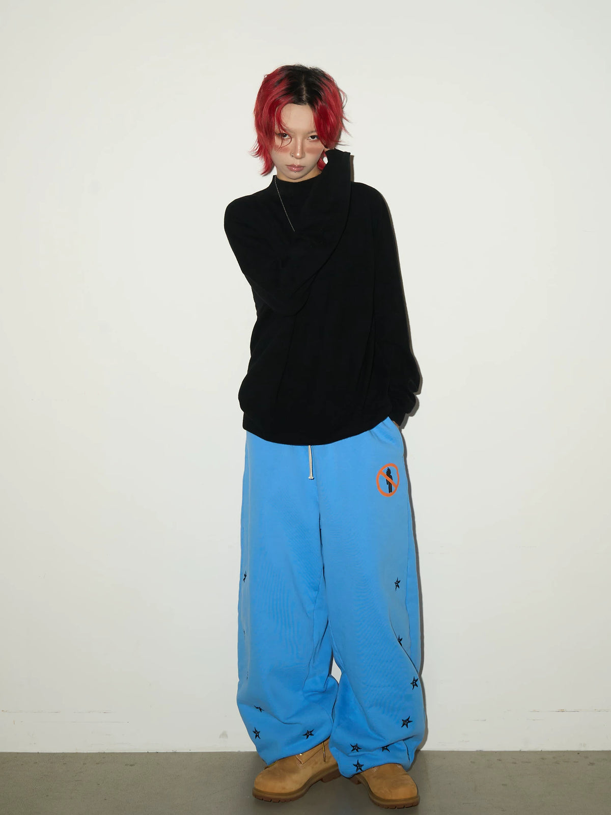 Bottle Neck Oversize Knit Sweater