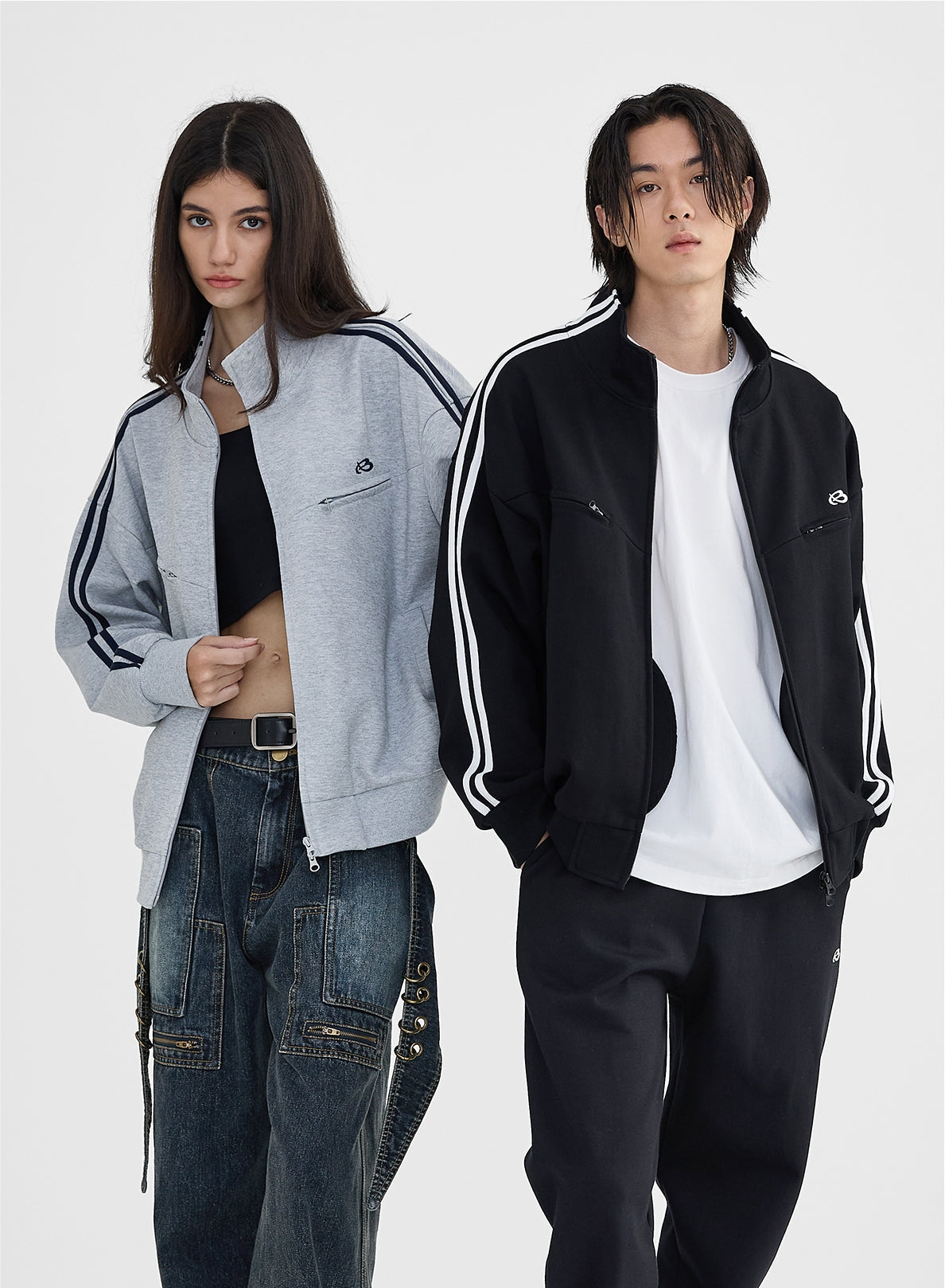 Side Stripes Sporty Truck Jacket