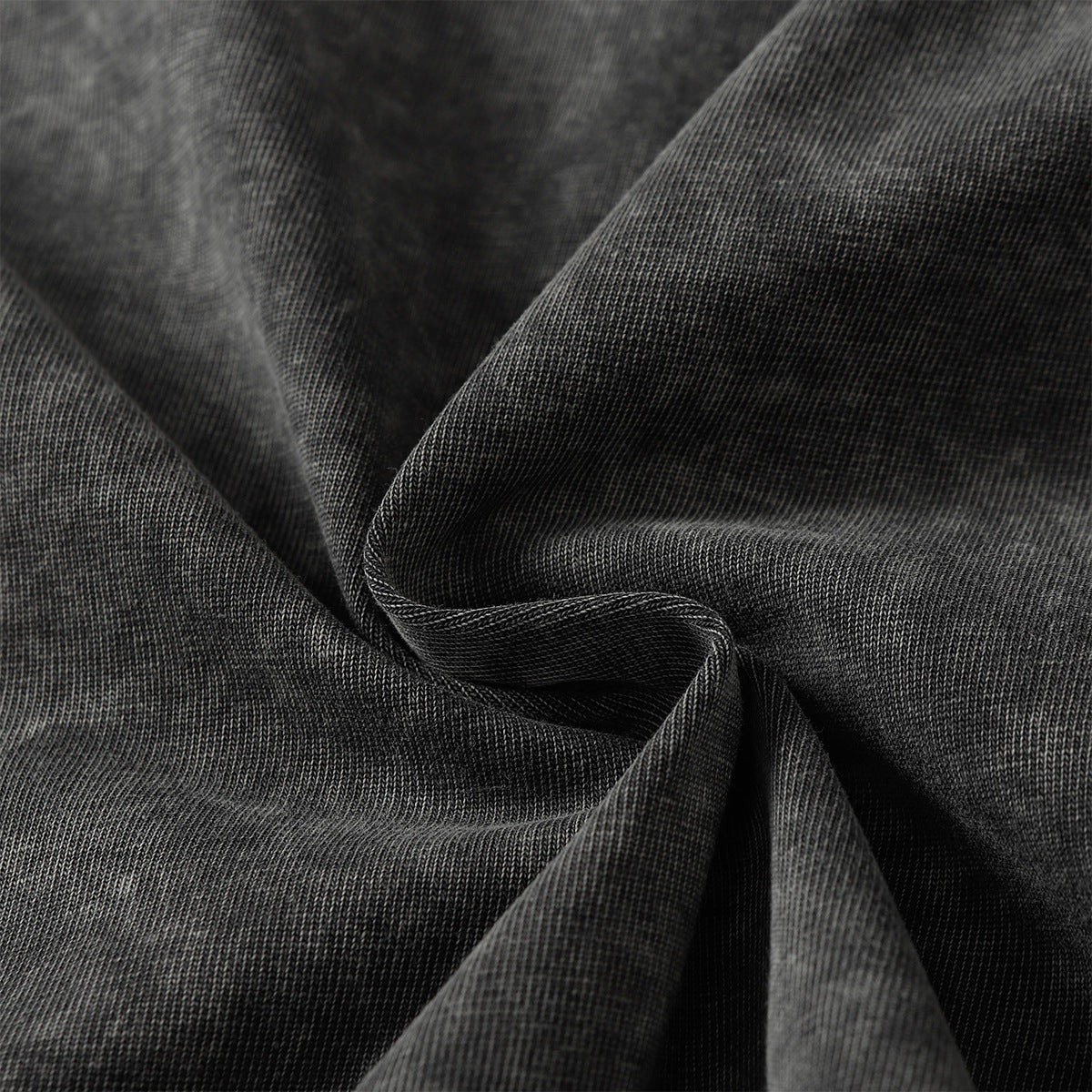 Heavy Washed Fade Stitching Short Sleeve T-Shirt