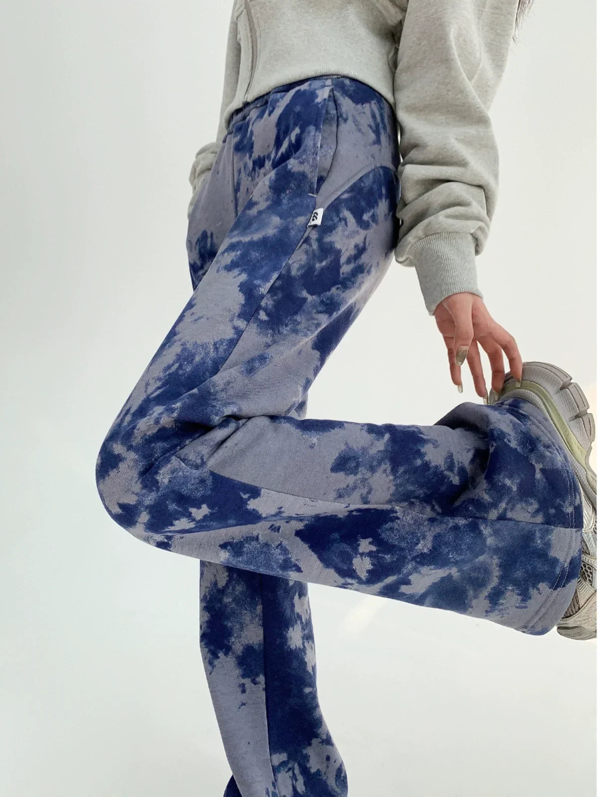 Tie Dye Slim Fit Flare Sweatpants
