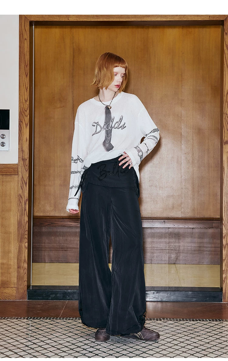 Low Waist Wide Leg Cargo Pants