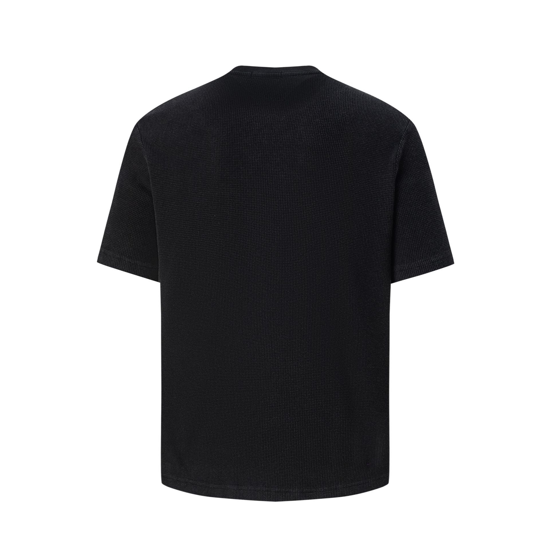 Graphic Print Rib Knit Short Sleeve T-Shirt