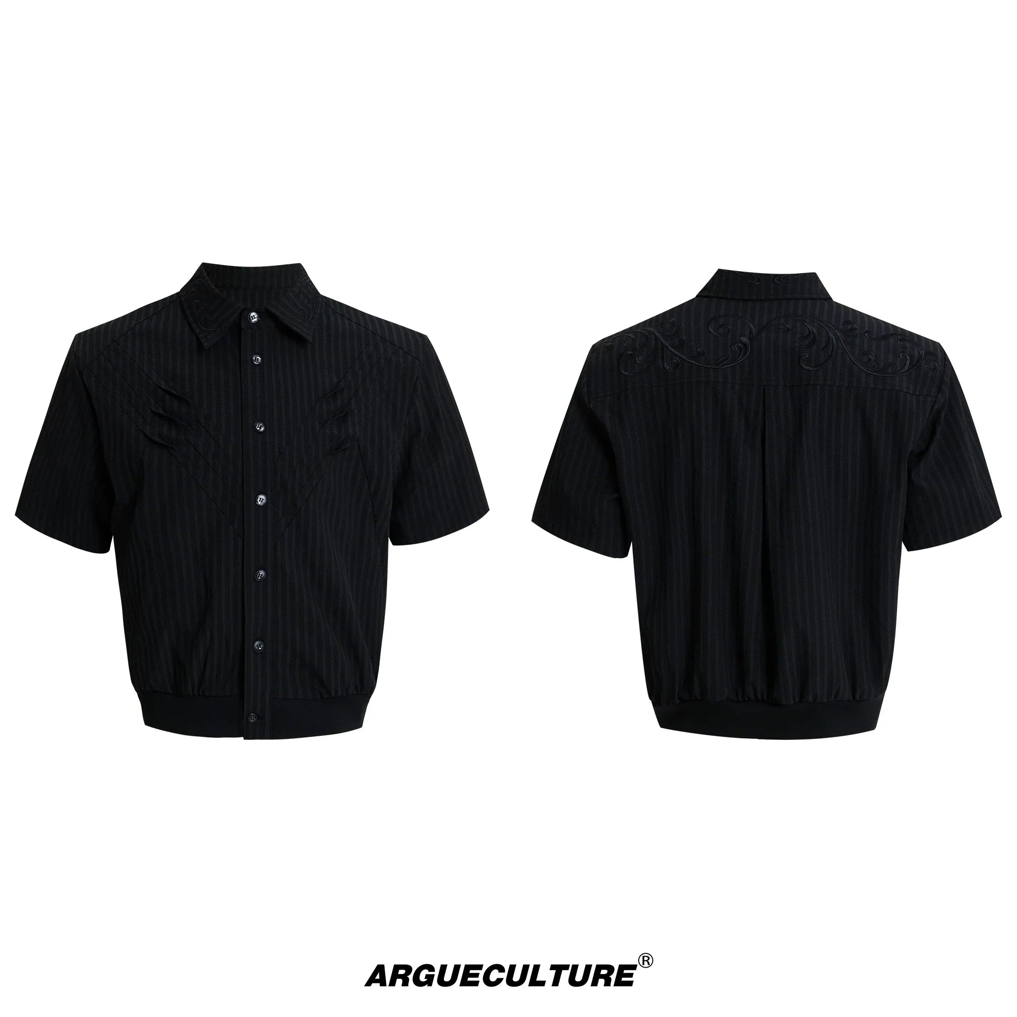 Anti-Wrinkle Embroidery Short Sleeve Shirt Jacket & Long Sleeve Shirt Jacket