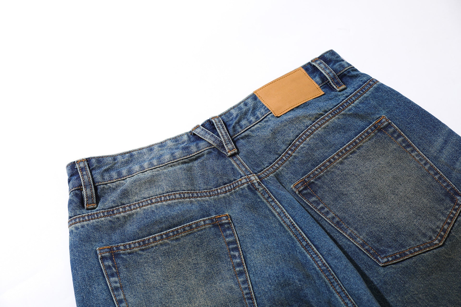 Washed Fade Cropped Denim Jeans