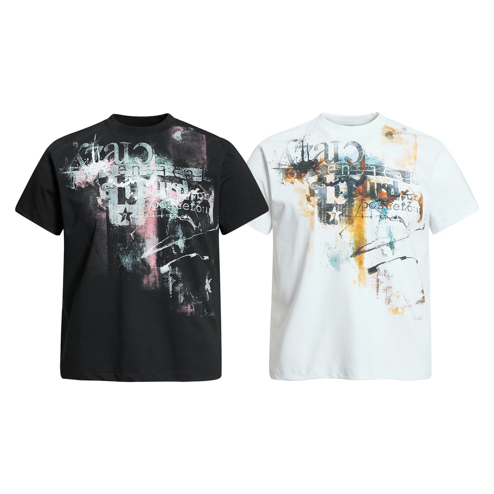 Paint Graphic Art Print Short Sleeve T-Shirt