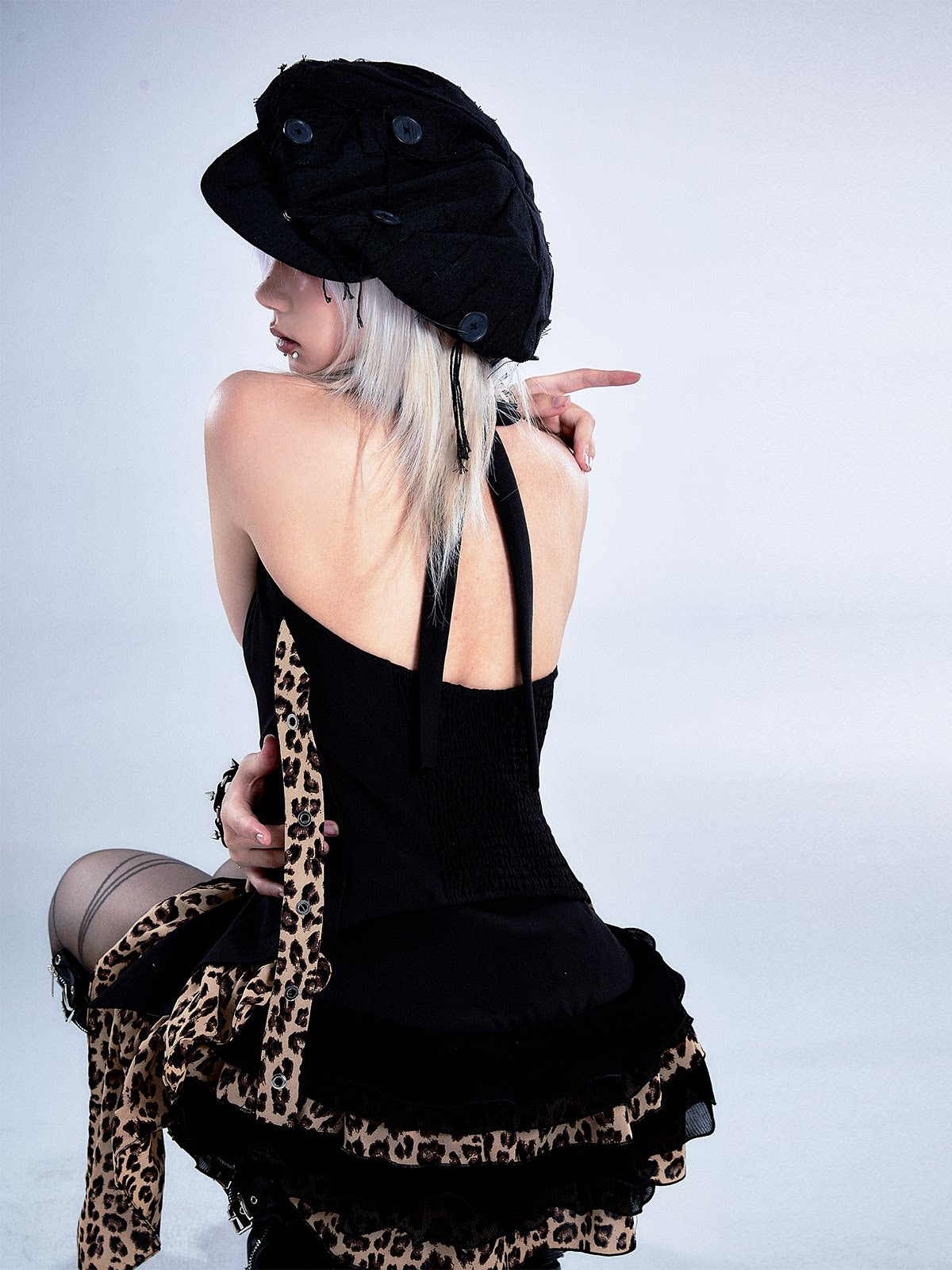 Leopard Print Halter Vest