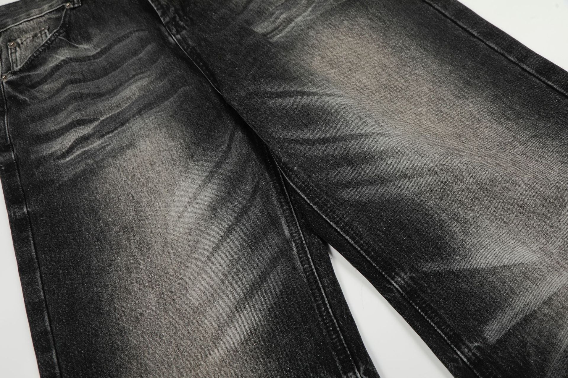 Washed Whiskers Flare Denim Jeans