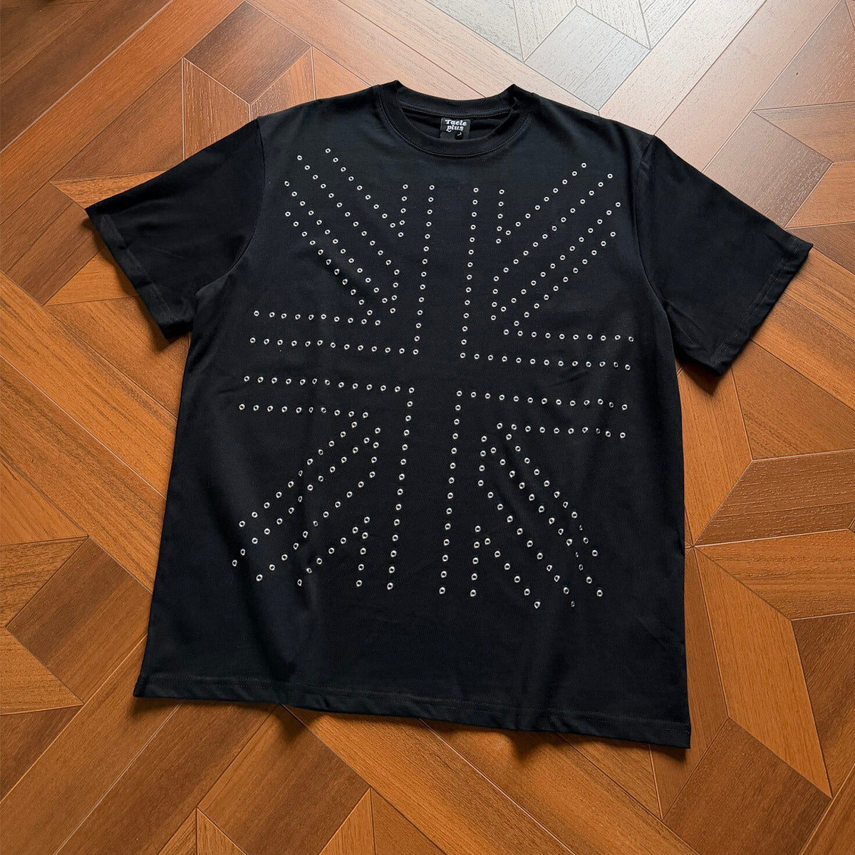 Studs Cross Short Sleeve T-Shirt