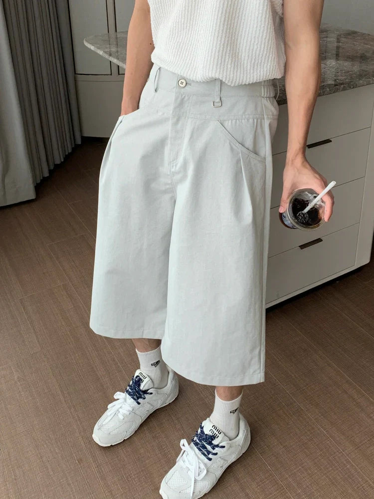 Lightweight Straight Wide Leg Short
