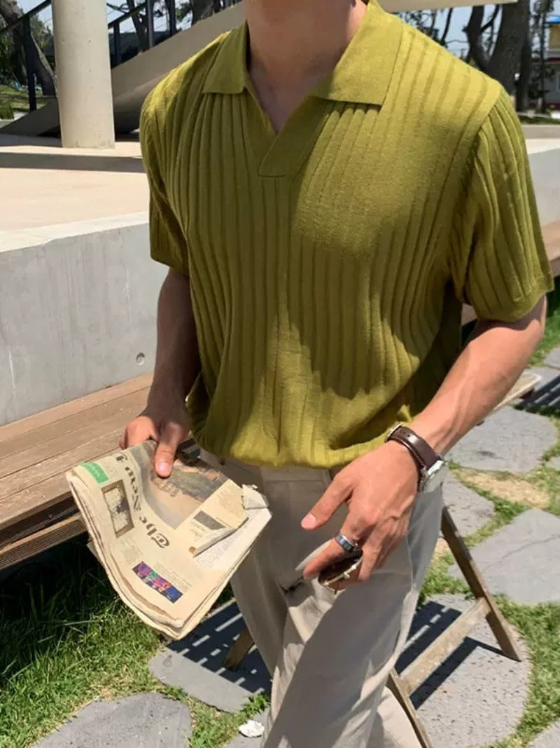 Men's Knit Polo Shirt