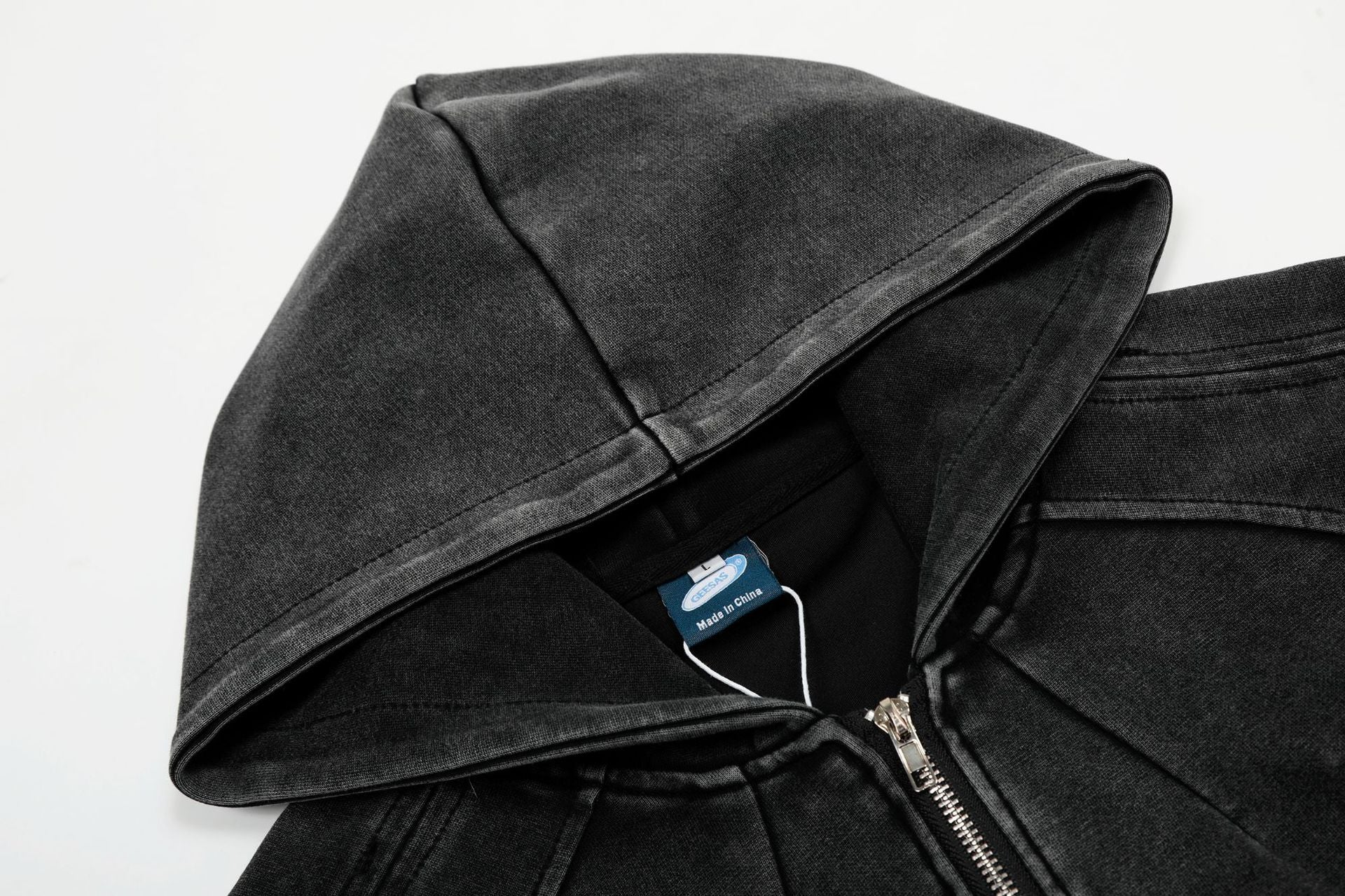 Heavyweight Washed Zipper Hoodie