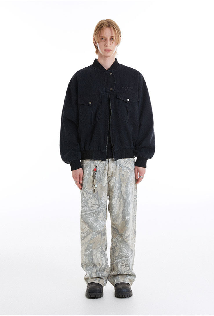 Unisex Twill Cargo Vintage Jacket