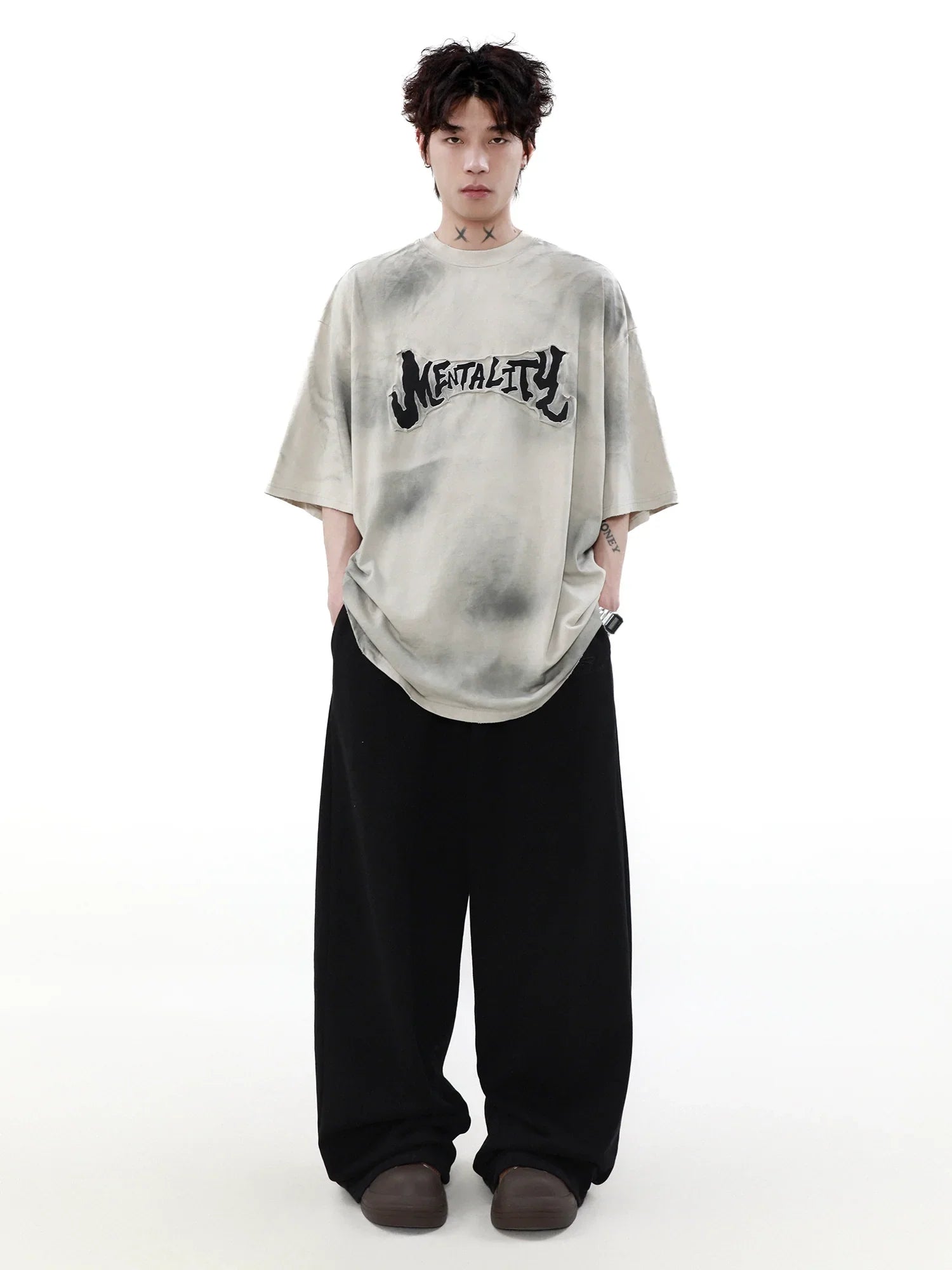 Logo Patch Oversize Short Sleeve T-Shirt